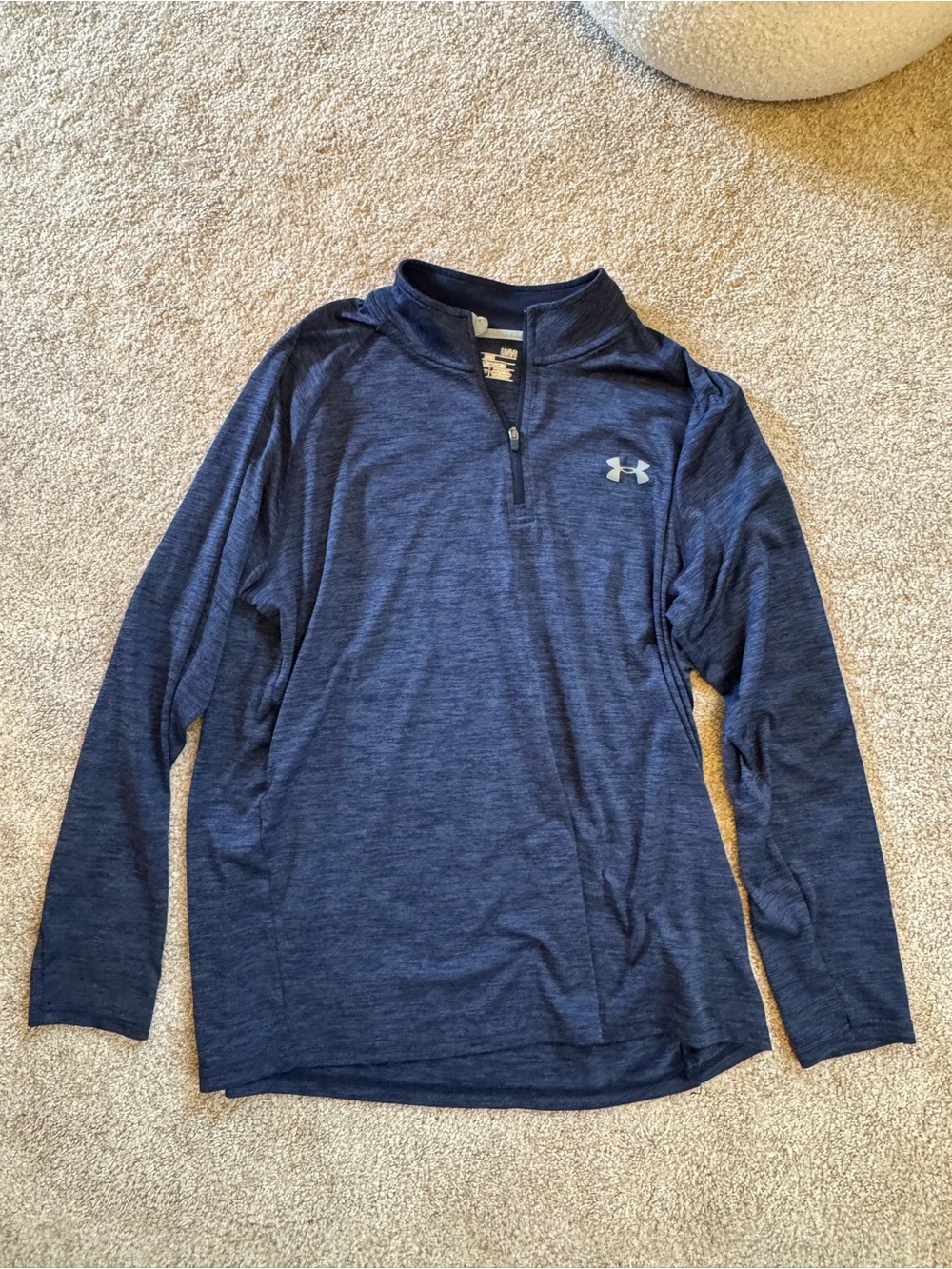 Under Armour Men’s Dark Blue Half-Zip Athletic Pullover
